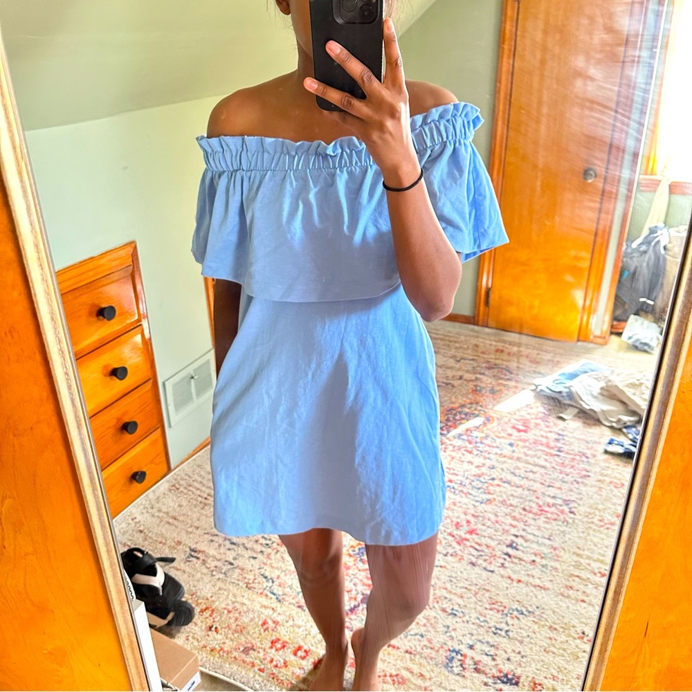 Tiered Off The Shoulder Mini Dress